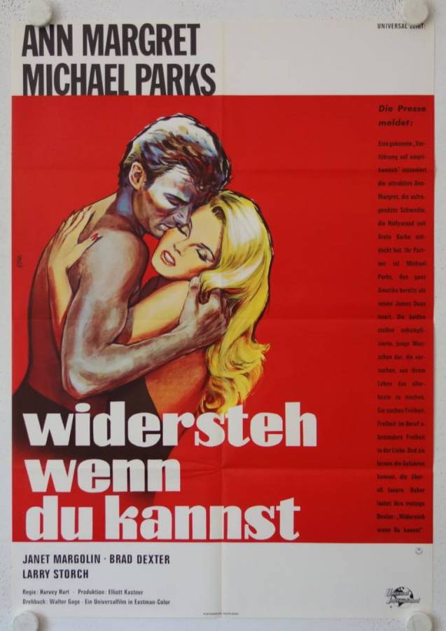 Widersteh wenn du kannst originales deutsches Filmplakat